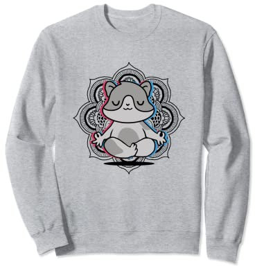 Yoga Hamster Mandala Lotusblume Meditation Hamster Sweatshirt
