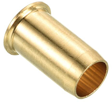 PATIKIL 8mm Tube Brass Compression Fittings, 3 Pack Insert Tube Support Compression Sleeve Fitting