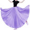 Langer Tüllrock für Damen, Retro, Maxi, knöchellang, glänzender Rock für Bauchtanz, Tanz-Kostüm, Cosplay, Urlaub, Wochenende, Party, Abendessen, Veilchen, Einheitsgröße