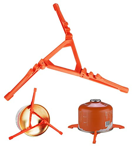 Kanister Ständer, Camping Universal Canister Stand, Beweglich Stativ Gastankständer, Outdoor Standfuß Gaskartusche Faltbare Multifunktions Kartuschenständer für Outdoor Gas Kartuschen Wandern