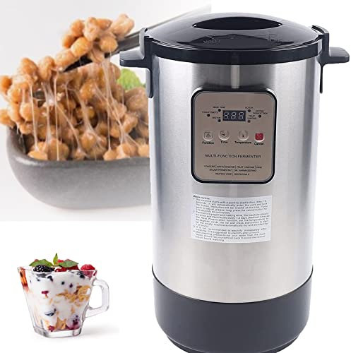 HUMNZR YaourtièRe 12l, Fermenteur éLectrique Multifonction 90-110w, Machine à Yaourt Grecque en Acier Inoxydable avec ContrôLe Intelligent du Temps Et De La TempéRature, Machine à Fromage