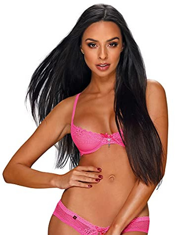 Obsessive Damen Alabastra Sexy Lingerie Unterwäsche (L-XL, Rosa)