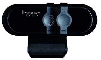 Konix Drakkar Webcam Eagle - 70°-Winkel - Full HD-Auflösung (1.920 x 1.080 px) - Integriertes Mikrofon - 150 cm USB 2.0-Kabel - Schwarz