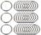 sourcing map 25 Stück O Ringe Edelstahl 304 Metallringe, 25 mm Außendurchm. 3 mm Dicke Geschweißter O-Ring für Befestigung Schrauben Haken Campinggürtel Hundeleinen Taschen Paracord Zubehör