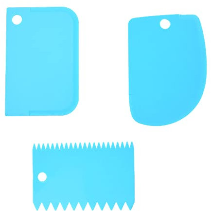 1 Set Smoother Shape Spatulas Flexible Silicone Dough Scraper Cutter Cake Scraper for Baking Bread Making Sourdough Cake Pizza