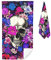 Doiicoon Skull Strandtücher- Totenkopf Strandtuch 90x180 cm Skull Badetuch Strandlaken Handtücher Gotisch Badetuch Groß 100x200cm Microfaser Handtücher Für Reisen Sport (40 x 80 cm,8)