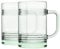 Pasabahce Aware Tincan Recycled Glass Mugs - 400ml - Green - Pack of 2 - Drinking Glasses with Handles Dishwasher Safe Tumbler Cups for Drinking Water, Juice