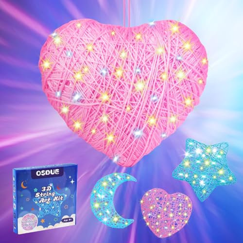 OSDUE 3D String Art Geschenke Ostern Spielzeug, DIY-Laternen-Kunst- und Bastelsets, Weihnachts, Ramadan Dekoration für Erwachsene geeignet