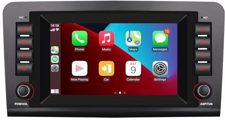 Autoradio kompatibel mit drahtlosen Carplay/Android Auto für Mercedes Benz GL ML Class W164 X164 ML350 ML450 ML500 GL320 GL450 mit IPS -Touchscreen/Bluetooth/Mirror Link/FM/AM/USB