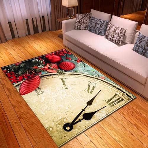 3D-Gedruckter Fröhlicher Weihnachtsbaum 160 X 230 cm -Kunstteppich, Dekorativer Teppich Für Schlafzimmer, Kinderzimmer Oder Wohnzimmer - Polyester-Soft-Touch, Leicht Zu Reinigen -0D5M4D4I5F6Z9