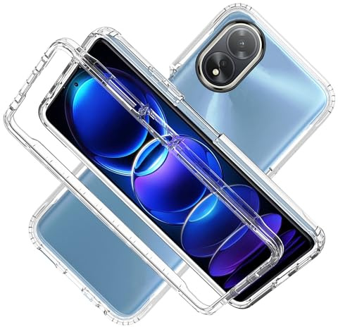 LXHGrowH Funda para OPPO A38 4G / OPPO A18 4G, Carcasa Completa Anti-Shock [360°] Full Body Protección, Fundas Anti-arañazos Protector de Pantalla Incorporado, Cover Antigolpes Doble [Transparente]