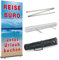 Rollup Banner 85 cm x 200 cm REISEBÜRO 2 inkl. Display, Halterung, Boden und Gestaltung
