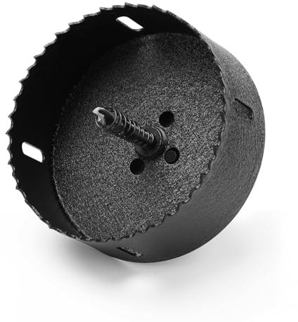 HSAWBIT Scie-cloche HSS bimétallique 110 mm, M42 coupe rapide extra cobalt profondeur de coupe 45 mm, pour tôle, bois, plastique, divers matériaux