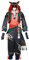 Luoweiming Gaming-Cosplay-Kostüm, Genshin Impact, komplettes Set, Outfit-Set, Halloween-Partykleidung (Schwarz, S)