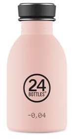 24Bottles Urban Bottle Bouteille d'eau 250 ml en acier inoxydable, bouteille avec bouchon 100 % hermétique ultra légère, bouteille de gym sans BPA, gourdes écologiques design italien [non thermique],
