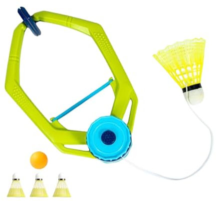Badminton Einzelspieler Trainer,Einstellbar Rebound Trainer,Badminton Praxis Trainer,Badminton Praxis mit Saite,Solo Badminton Trainer,Tragbares Badminton Spiel,Rebound Trainer für Badminton