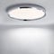 Fordeson 50cm Moderne Badezimmer-LED Deckenleuchte Flach – Chromfarbene Runde Einbauleuchte, Dimmbar 3000K-6000K, 40W – Ultra-Dünne Bürobeleuchtung für Wohnzimmer, Schlafzimmer, Küche, Flur
