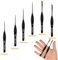 Himmfel Pinceles Miniaturas,6 Pinceles Finos con Mango Corto para Warhammer 40k,Citadel, Figura,Modelismo,Modelo,Games Workshop,Pincel Detalle Profesional para Acuarela，Acrilica，Oleo