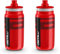 CASTELLI Water Bottle Homme, Red, One Size (Lot de 2)