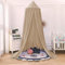 Aolso Betthimmel Babybett, Betthimmel Babybett aus 100% Baumwolle Handmade, Betthimmel Moskitonetz 245x270 cm, Betthimmel Mädchen & Jungen(Beiger Baumwoll-Crêpe)