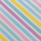 Geschenkpapier 70cm x 2m Rolle mit pastellfarbenen Streifen - Verpackungspapier bunt diagonal - Geschenkpapierrolle für Geburtstag Ostern Party Babyshower Hochzeit - modern & stilvoll
