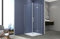 Box doccia Angolare 70x90 cm porta a soffietto + fisso H200 cm cristallo 6 mm profilo CROMATO ZAIRA