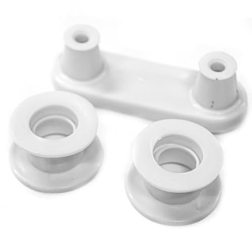 JPshop - Kit 4 Ruote con supporti per cestello lavastoviglie compatibile con Rex Electrolux 50269972001