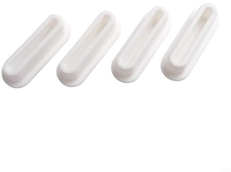 Paquete de 4 tapas de silicona para desagüe de lavabo, color blanco, reutilizables, impermeables, 48 mm de diámetro, accesorios para lavabo, cocina, baño, hotel, paquete de 4 unidades