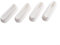 Paquete de 4 tapas de silicona para desagüe de lavabo, color blanco, reutilizables, impermeables, 48 mm de diámetro, accesorios para lavabo, cocina, baño, hotel, paquete de 4 unidades
