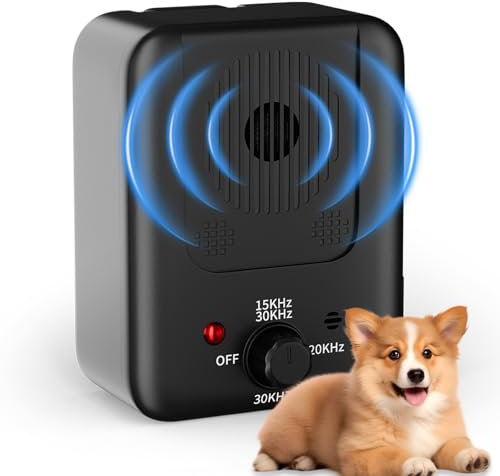 Anti Bell Gerät Hunde,3 Modi Antibell Ultraschall Gerät,33FT Bereich Hund Bellen Abschreckung Barke Box für Indoor Outdoor,Hund Bellen Schalldämpfer sicher für für Kleiner Großer Mittelgroßer