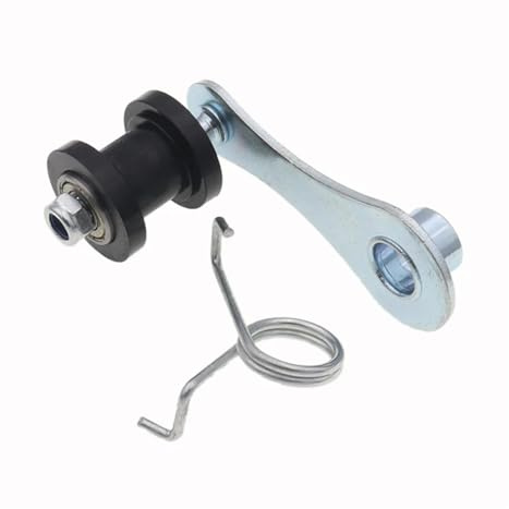 AQXYWAZQ Chaîne 420 428 520 530 Guide-Rouleau Tendeur Ajusteur Galet tendeur for Moto VTT(Silver Black)