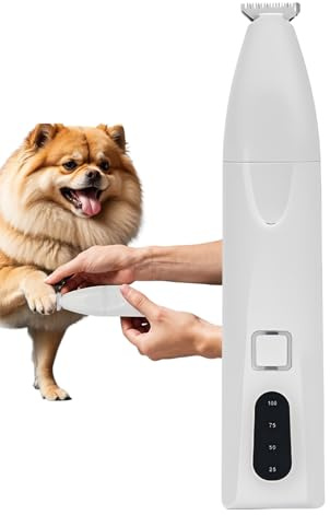 Tierhaarschneider Für Hunde Elektrischer Haarschneider Für Katzen Mit | LED-Anzeige Haarschneidemaschinen Haarentfernungs Werkzeug Haustierzubehör Für Kurzes Mittleres Langes Fell Wel