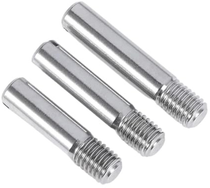 Geschlitzter, kopfloser zylindrischer Stift mit Außengewinde, Positionierstift aus Edelstahl 304(40mm,M8(5Pcs))