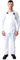 Roadmaster Bib and Brace Dungaree Overalls Painters Suit for Decorators Builders, White, L