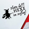 Hellweg Druckerei Platz da!!! Hexe im Anflug! Girl Auto Aufkleber Sticker Heckscheibenaufkleber