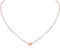 ChicSilver Damen Kette mit Herz Anhänger, 925 Rosegold Filigrane Herzkette, Minimalisitischer Herz Schmuck für Freundin Ehefrau Mama Tochter