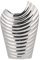 Prächtige Vase in Silber-Optik silbern Ecetra
