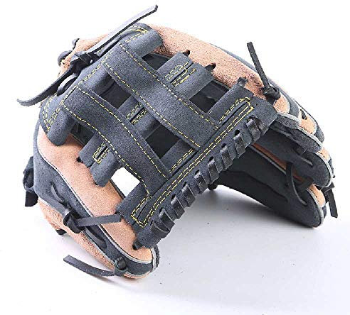 Feixiangge El Extra Grueso Outfield All-Bully Pitcher Guantes De Béisbol Niños Y Adolescentes Adultos Llenos Guantes de Piel de Vaca completos para a/Negro
