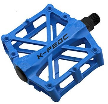 VOANZO Fahrradpedale Aluminium Rutschfeste Langlebige Mountainbike Pedale, MTB BMX Radfahren (Blau)