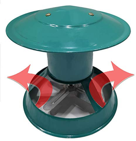 Schornstein-Rauchabsauger, Dachventilator-Lüfter, für Holzofen-Kamin - umweltfreundlicher und effizienter Lüfter