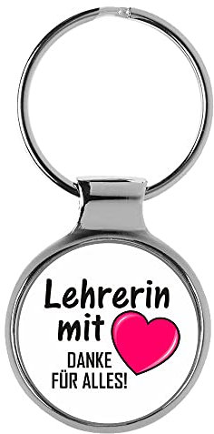 KIESENBERG 3D Schlüsselanhänger Lehrerin mit Herz Geschenk A-90191