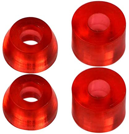 Harilla Skateboard High Elastic PU Longboard Truck Bushings Dichtung Shock Pad Lasche Zubehör Farben Durometer, Rot 95A Longboard