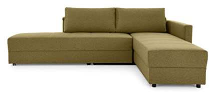 LOOKS by Wolfgang Joop Looks III Designer Sofa mit Boxspringfederung, Ecksofa mit Bettfunktion, braun, 287x229x77 cm