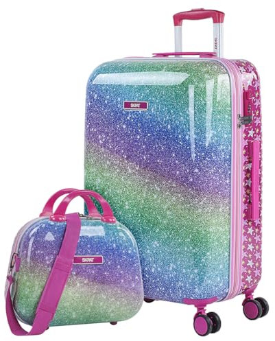 SKPAT - Maletas de Viaje - Juego de Maletas de Viaje para Niña y Niño - Maleta Infantil Maleta de Cabina - Set Maletas de Viaje Ligeras con Candado Combinación TSA, Fucsia
