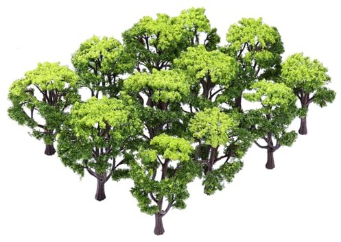 BESPORTBLE 12pcs Model Trees: Landscape Model Tree Train Scenery Architecture Trees Fake Trees for DIY Crafts Building Model Scenery Landscape