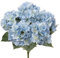 Hollyone Mazzo di Ortensie Blu, Fiori Artificiali, Grandi Bouquet di Ortensie Finte in Seta, per Decorazioni per la Casa, Composizioni Floreali, Matrimoni, Mazzi di Fiori, Soggiorno