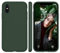WXX iPhone X Hülle Silikon Case, Hanyhülle iPhone XS Ultra Dünn mit Microfiber, Flüssig Silikon Gel Gummi Kratzfeste Schutzhülle Matt Hülle für iPhone X/XS 5.8'' Dunkel Grün