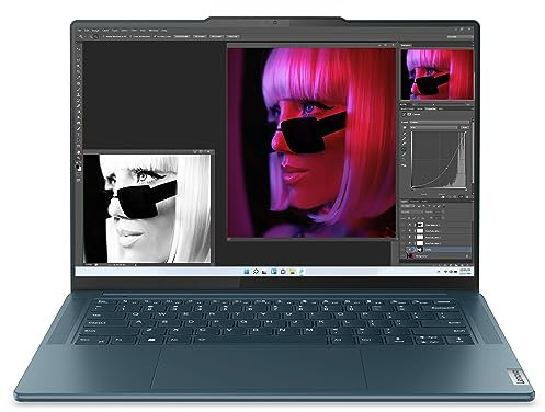 Lenovo Yoga Pro 9 14IRP8 - Ordinateur Portable 14.5'' 3K (Intel Core i7-13705H, RAM 16Go, SSD 1To, NVIDIA GeForce RTX 4060 8Go, Windows 11 Home) Clavier rétroéclairé AZERTY Français - Bleu