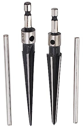 Alesatore Conico a 6 Taglienti con Impugnatura a T, Acciaio 45 5-16 Mm 3‑13 Mm Portatile e Resistente per la Lavorazione del Legno, Lamiere