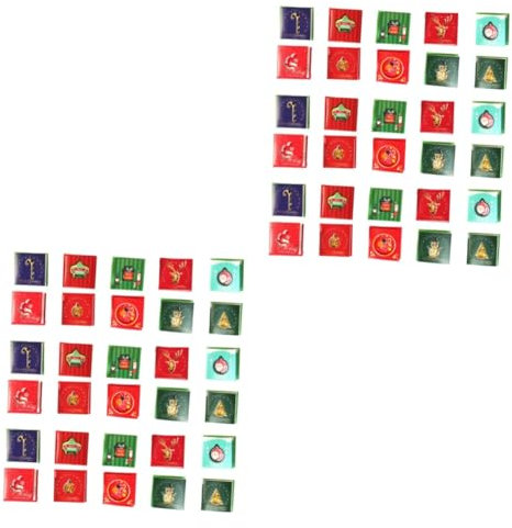 Lurrose 100 Stk Weihnachtsgrußkarte Weihnachtssegen Karte Gruß-weihnachtskarte Weihnachtsfestkarte Mini-tischkartenhalter Weihnachtskarte Zum Ausdrucken Neujahrskarte Weihnachten Südkorea